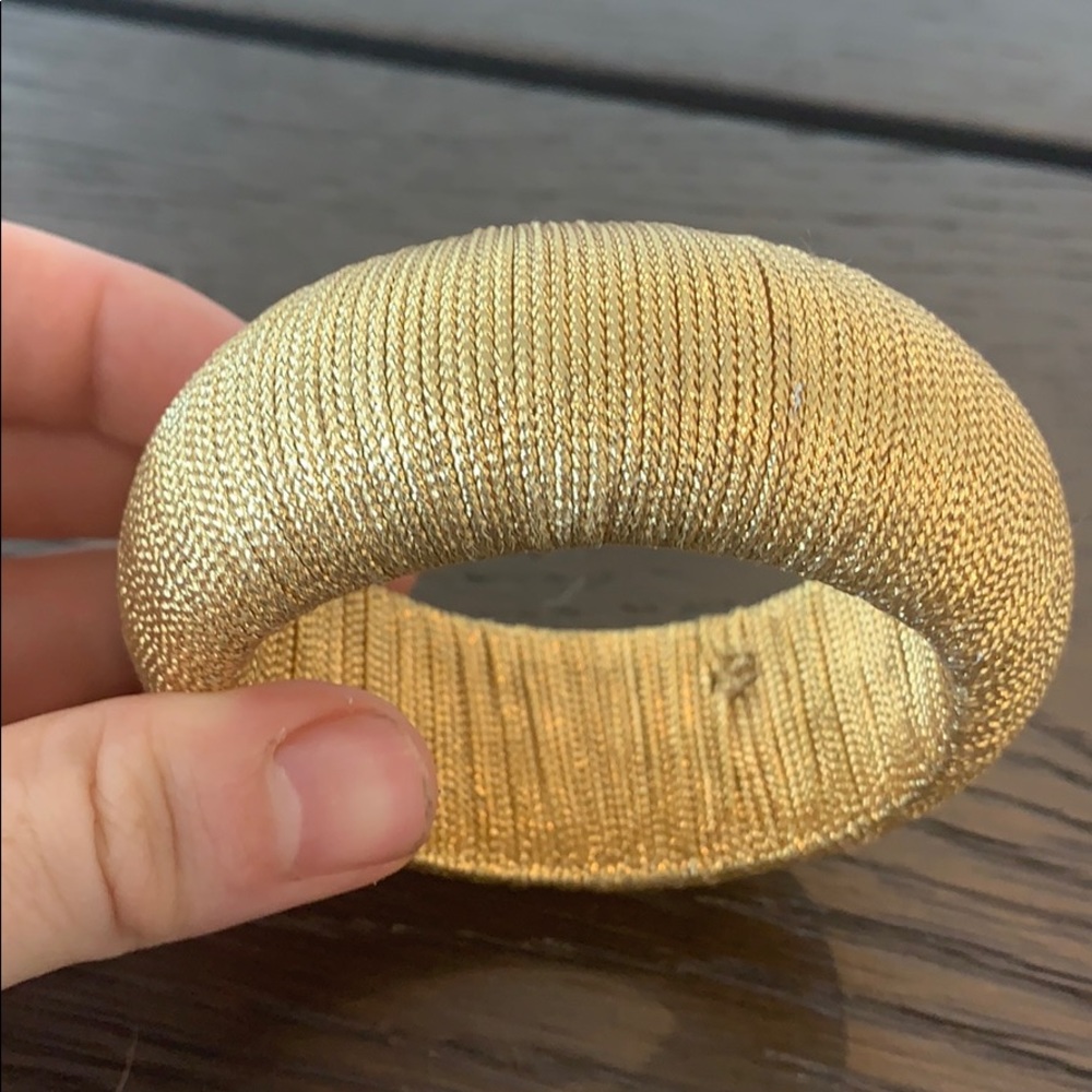 Gold  Wide Bangle